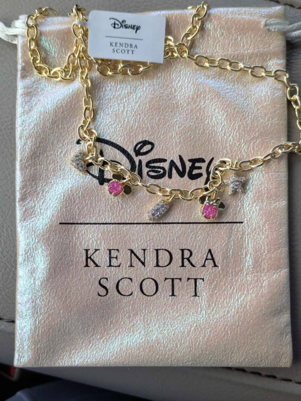 Kendra Scott Mickey And Minnie Mouse Disney Necklace, New! Rare!